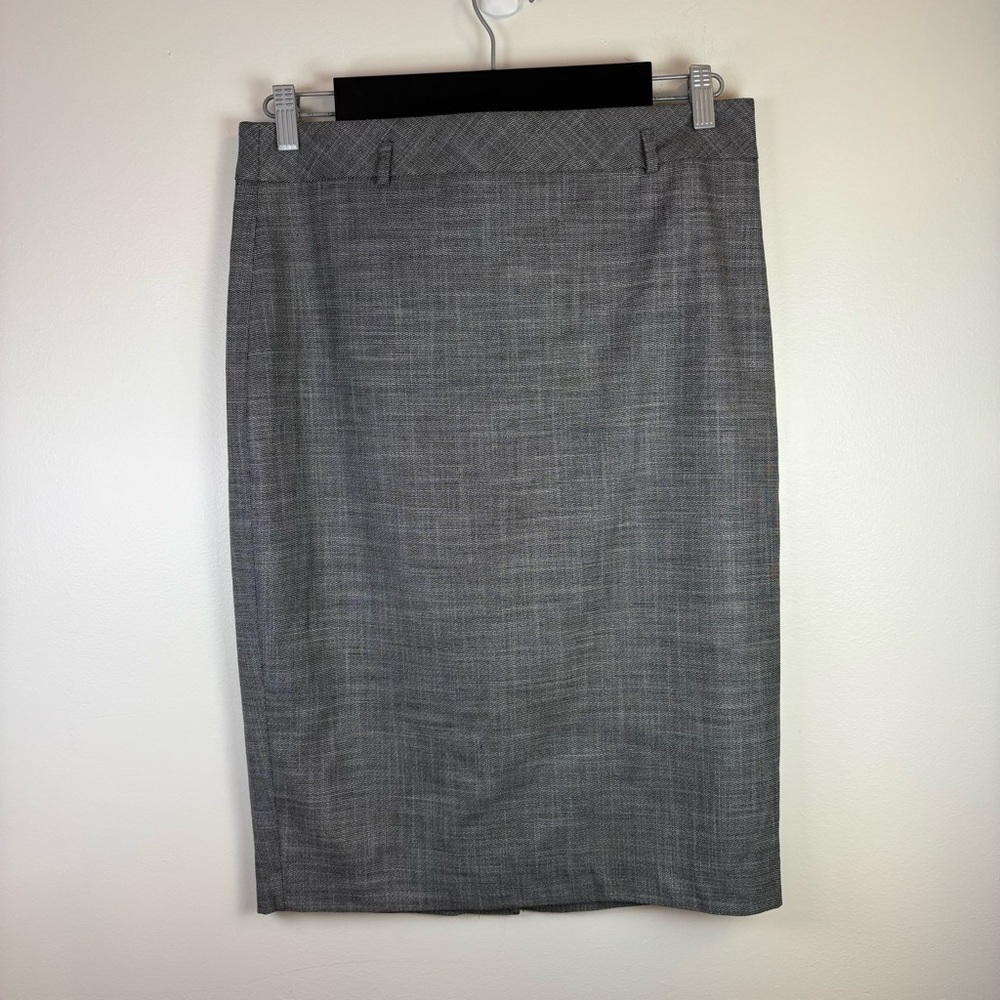 NWT RW&CO Women’s Grey Pencil Skirt, Size 12, Suiting Collection, Preppy, Office